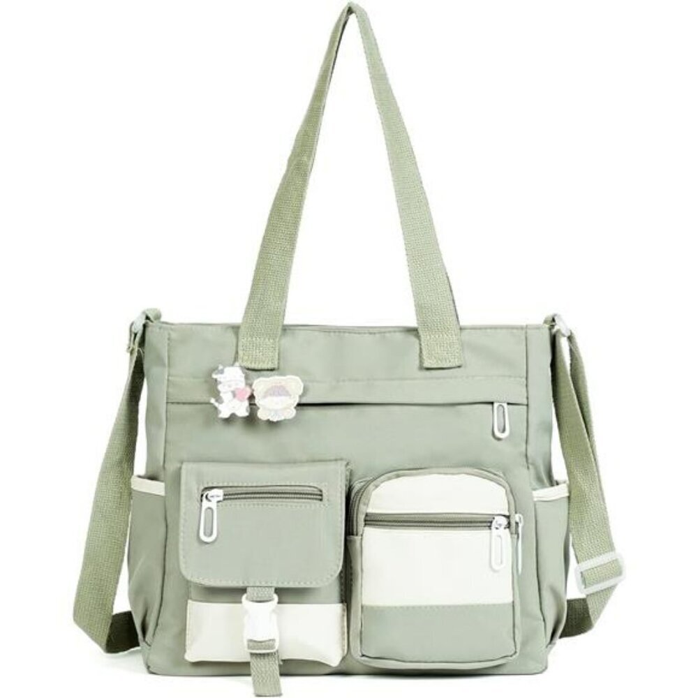 Kawaii Crossbody Bag for Teen Girls Nylon Shoulder Messenger Tote Purse